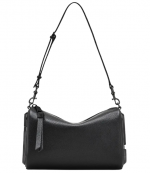 Black Leather The Snapshot Shoulder Bag