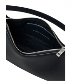 Black Leather Charms Shoulder Bag