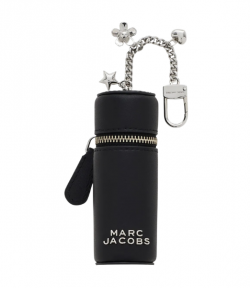 Black Leather The Lipstick Everyday Logo Case Charm