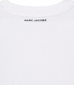 White/Black Ribbon Logo Box Tee