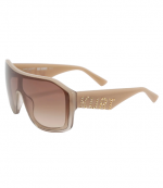 Beige Handmade Acetate Kurt Oversized Visor