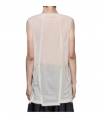 Beige Polyptych Sleeveless Runner Top