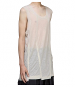 Beige Polyptych Sleeveless Runner Top