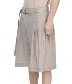 Beige Edgefold Volume Shorts