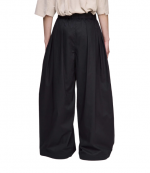 Black Edgefold Volume Pants