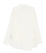 White Bias Drape Shirt