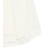 White Bias Drape Shirt