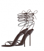 Ebano/Grey Diamond Lidia Lace Up Sandal