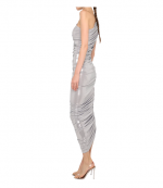 Silver Diana Gown Dress