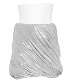 Silver Twist Mini Skirt