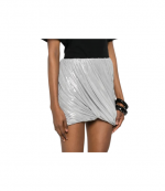 Silver Twist Mini Skirt