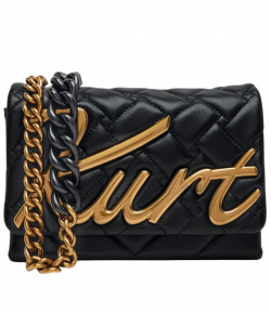 Black Leather Mini Kensington Kurt Bag