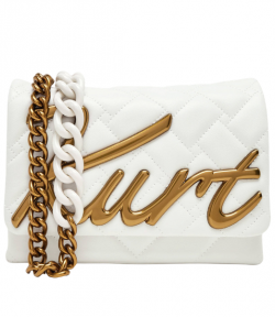White Leather Mini Kensington Kurt Bag