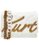 White Leather Mini Kensington Kurt Bag
