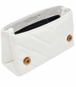 White Leather Mini Kensington Kurt Bag