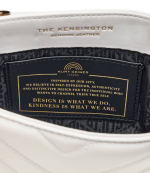 White Leather Mini Kensington Kurt Bag
