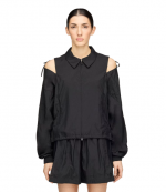 Black Women 3S Nylon Track Jacket