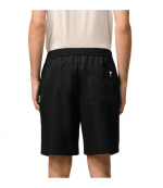 Black Nylon Short Elasticated Shorts