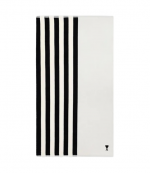 Black/White Stripes Reversible Towel