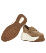 Brown Suede Leather H696 Mocassino