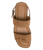 Brown Suede Leather Sandals