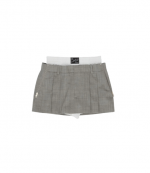 Light Grey Pre-Styled Skort W/ Zipper Details