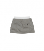 Light Grey Pre-Styled Skort W/ Zipper Details