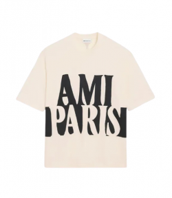 White Cream Oversized Short Sleeve Boxy T-Shirt