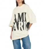 White Cream Oversized Short Sleeve Boxy T-Shirt