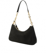 Black Nolita Leather Medium Chain Pouchette Bag