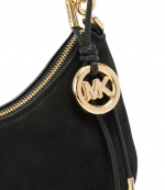 Black Nolita Leather Medium Chain Pouchette Bag