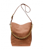 Brown Nolita Suede Leather Large Bucket Shoulder Bag