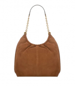 Indie Loden Leather Large Cinch Shoulder Bag