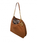 Indie Loden Leather Large Cinch Shoulder Bag