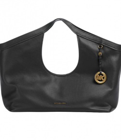 Black Haddie Leather Large Tote Bag