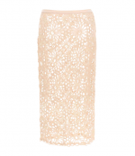 Baby Pink Straight Skirt To The Knee