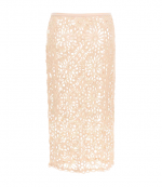 Baby Pink Straight Skirt To The Knee