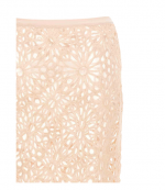 Baby Pink Straight Skirt To The Knee