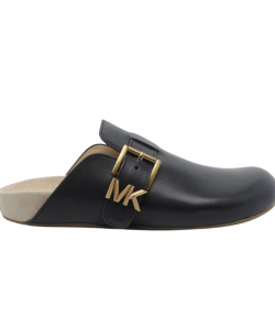 Black Leather Greer Mule