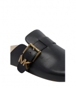 Black Leather Greer Mule