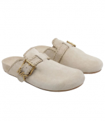 Khaki Suede Leather Greer Mule