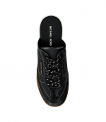 Black Suede Leather Nolan Mule