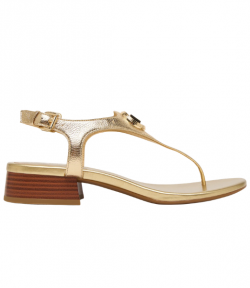 Pale Gold Metallic Leather Mckenzie Flex Thong
