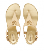 Pale Gold Metallic Leather Mckenzie Flex Thong