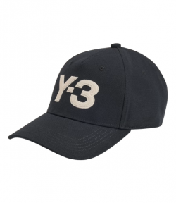 Black/White Y-3 Logo Cap