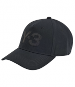 Black/Black Y-3 Logo Cap