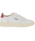 White/Red Leather Medalist Low Man