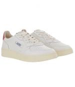 White/Red Leather Medalist Low Man