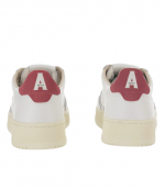 White/Red Leather Medalist Low Man