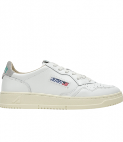 White/Green Leather Medalist Low Man